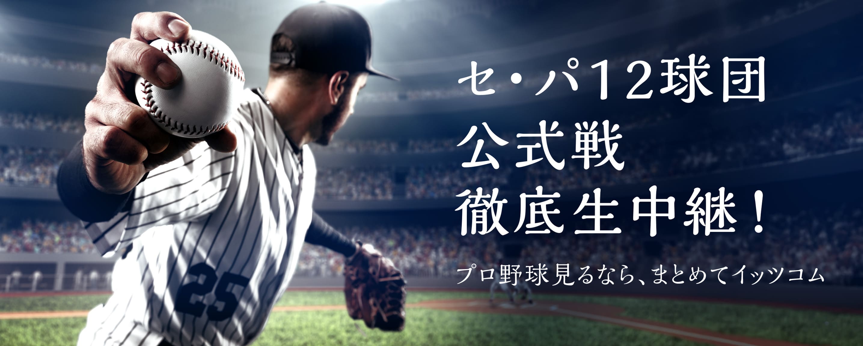 セ・パ12球団 公式戦徹底生中継!プロ野球見るなら、まとめてイッツコム